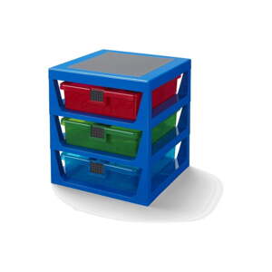 Plavi organizator s 3 ladice za odlaganje LEGO®