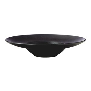Crni dubok keramički tanjur ø 28 cm Caviar – Maxwell & Williams