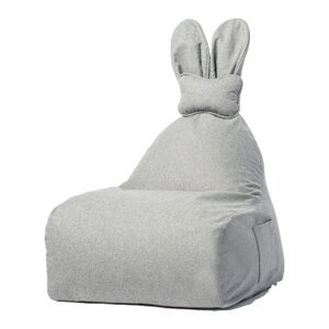 Svijetlo siva dječja vreća za sjedenje The Brooklyn Kids Funny Bunny