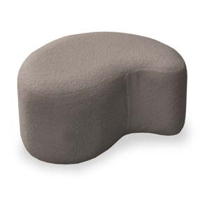 Smeđi tabure od bouclé tkanine Miuf – Miuform