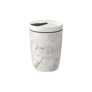 Sivo-bijela putna porculanska   šalica Villeroy & Boch Like To Go, 290 ml