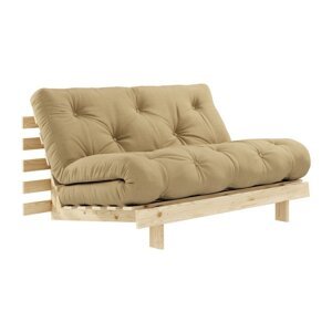 Podesivi kauč 140 cm Karup Design Roots Raw/Wheat Beige