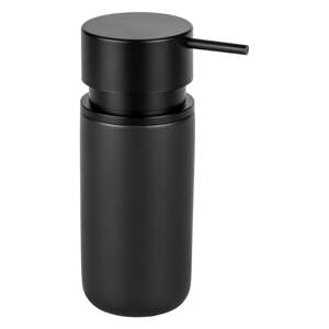 Crni keramički dozator za sapun Wenko Black Outdoor Kitchen Silo