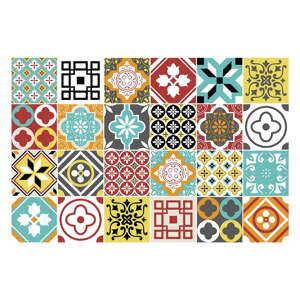 Set od 24 zidne naljepnice Ambiance Montecito, 15 x 15 cm