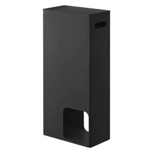 Crni metalni dozator za toaletni papir Yamazaki Tower