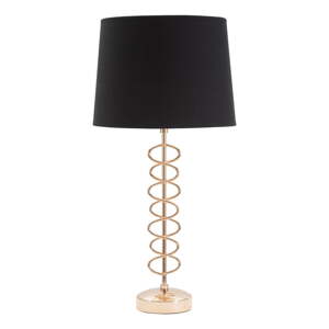 Crna stolna lampa Mauro Ferretti X, ø 30 cm