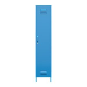 Plavi metalni ormar Novogratz Cache, 38 x 185 cm