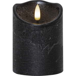 LED svijeća od crnog voska Star Trading Flamme Rustic, visina 10 cm