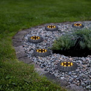Set od 2 vanjska solarna LED svjetla Star Trading Lawnlight, ø 11 cm