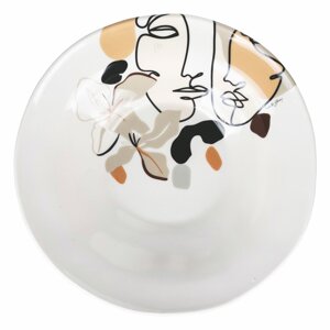 Keramička zdjela za salatu VDE Tivoli 1996 Face to Grey, ø 39 cm