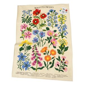 Bež pamučni ručnik Rex London Wild Flowers, 50 x 70 cm