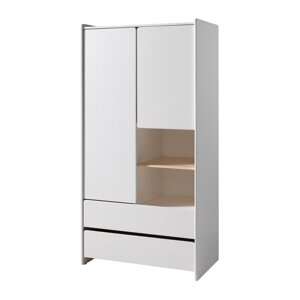 Bijeli dječji ormar Vipack Kiddy, 90 x 180 cm