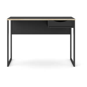 Crni radni stol Tvilum Function Plus, 110 x 48 cm