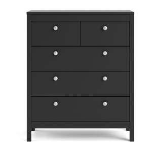 Crna visoka komoda 82x99 cm Madrid – Tvilum