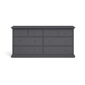 Siva niska komoda 183x87 cm Paris – Tvilum