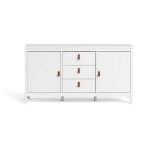 Bijela niska komoda 151x80 cm Madrid – Tvilum
