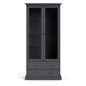 Siva vitrina 96x201 cm Paris – Tvilum