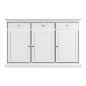 Bijela niska komoda 144x92 cm Paris – Tvilum