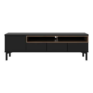 Crna TV komoda 156x48x48 cm Roomers – Tvilum
