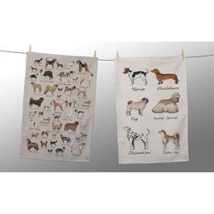 Set od 2 salvete Little Nice Things Dog Types, 47 x 65 cm