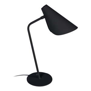 Crna stolna lampa SULION Lisboa, visina 45 cm