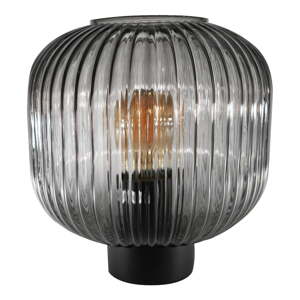 Crna stolna lampa SULION Garbo, visina 23,5 cm