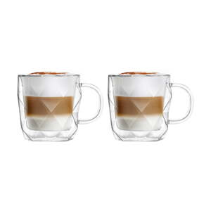 Set od 2 šalice s dvostrukim stijenkama Vialli Design Geo, 330 ml