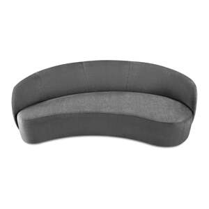 Siva baršunasta asimetrična sofa Mazzini Sofas Debbie, desno
