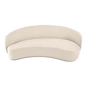 Bež baršunasta asimetrična sofa Mazzini Sofas Debbie, desno
