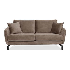 Smeđe-siva sofa s baršunastom površinom Scandic Magic, širine 190 cm