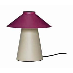 Ljubičasto-bež metalna stolna lampa Chipper - Hübsch