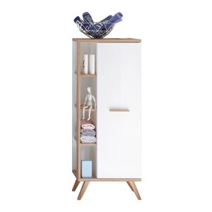 Bijeli niski kupaonski ormarić 51x128 cm Set 923 - Pelipal