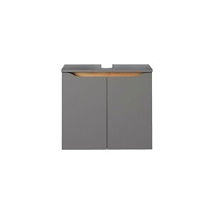 Sivi ormarić za umivaonik 60x53 cm Set 357 - Pelipal