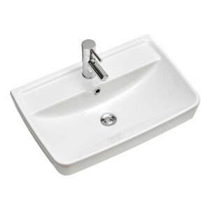 Bijeli keramički umivaonik bez slavine 60x40 cm Set 357 - Pelipal