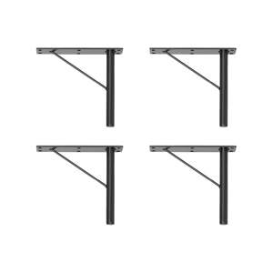 Crne metalne noge za ormariće u setu od 4 kom Mistral & Edge by Hammel - Hammel Furniture
