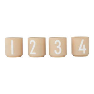 Set od 4 porculanska svijećnjaka Design Letters Mini