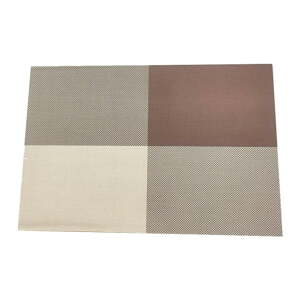 Smeđi plastični podmetač 2 kom 30x45 cm Chess - JAHU collections