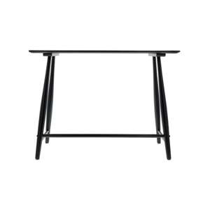 Crni konzolni stol od hrastovine 100x44,5 cm Bast - Villa Collection