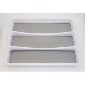 Sivi plastični organizator pribora za ladicu 41 x 33 cm - Addis