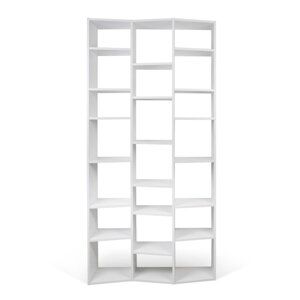 Bijela biblioteka 108x224 cm Valsa – TemaHome