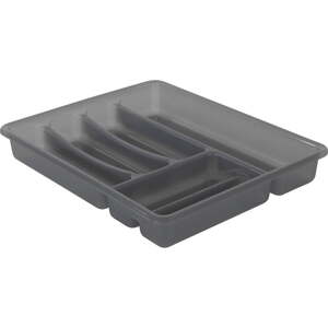 Siva plastična komoda za ladicu 39 x 32 cm Basic - Rotho