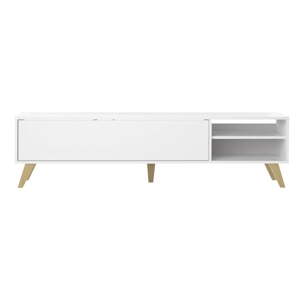 Bijela TV komoda 165x43 cm Prism - TemaHome