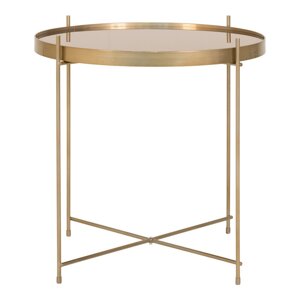 Okrugli stolić zlatne boje ø 48 cm Venezia - House Nordic
