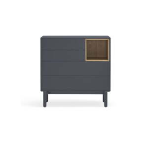 Tamnosiva niska komoda 90x90 cm Corvo - Teulat