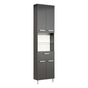 Tamno sivi visoki kupaonski ormarić 50x196 cm Set 311 - Pelipal