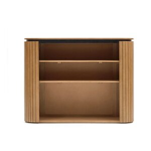 Regal za knjige od drveta manga u prirodnoj boji 120x90 cm Licia - Kave Home