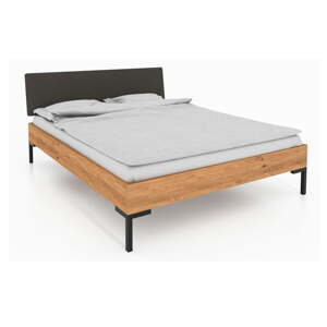 Bračni krevet od hrastovine s tapeciranim uzglavljem 180x200 cm Abises 1 - The Beds