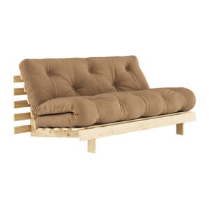 Smeđi kauč na razvlačenje 160 cm Roots - Karup Design