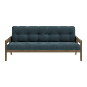 Kauč na razvlačenje plavi samt 204 cm Grab - Karup Design