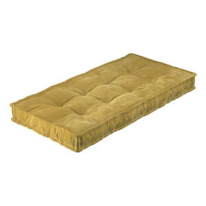 Maslinasto zeleni dječji madrac 60x120 cm Posh Velvet - Yellow Tipi